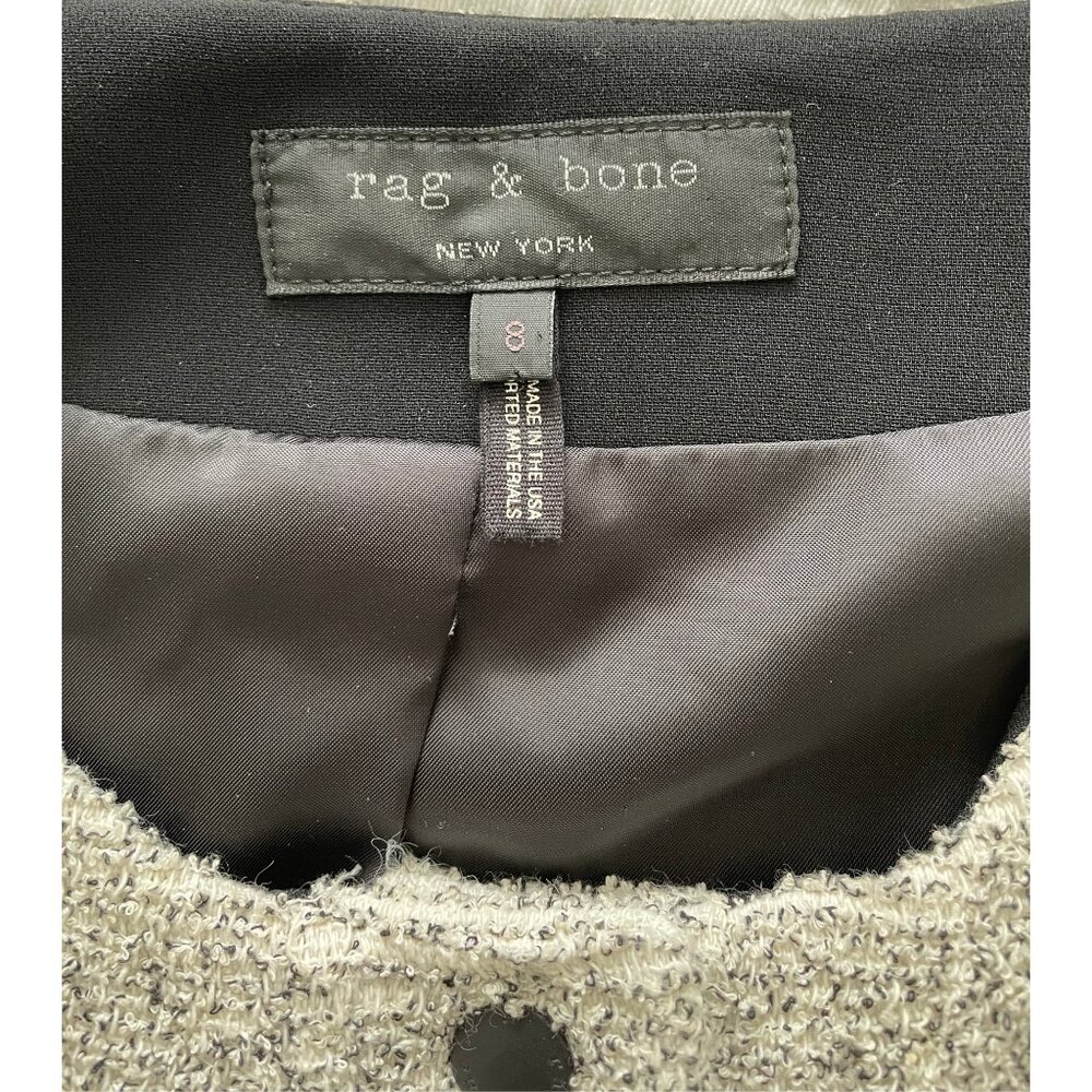 Rag & Bone Tweed Pattern Jacket Size 8 - Picture 4 of 10
